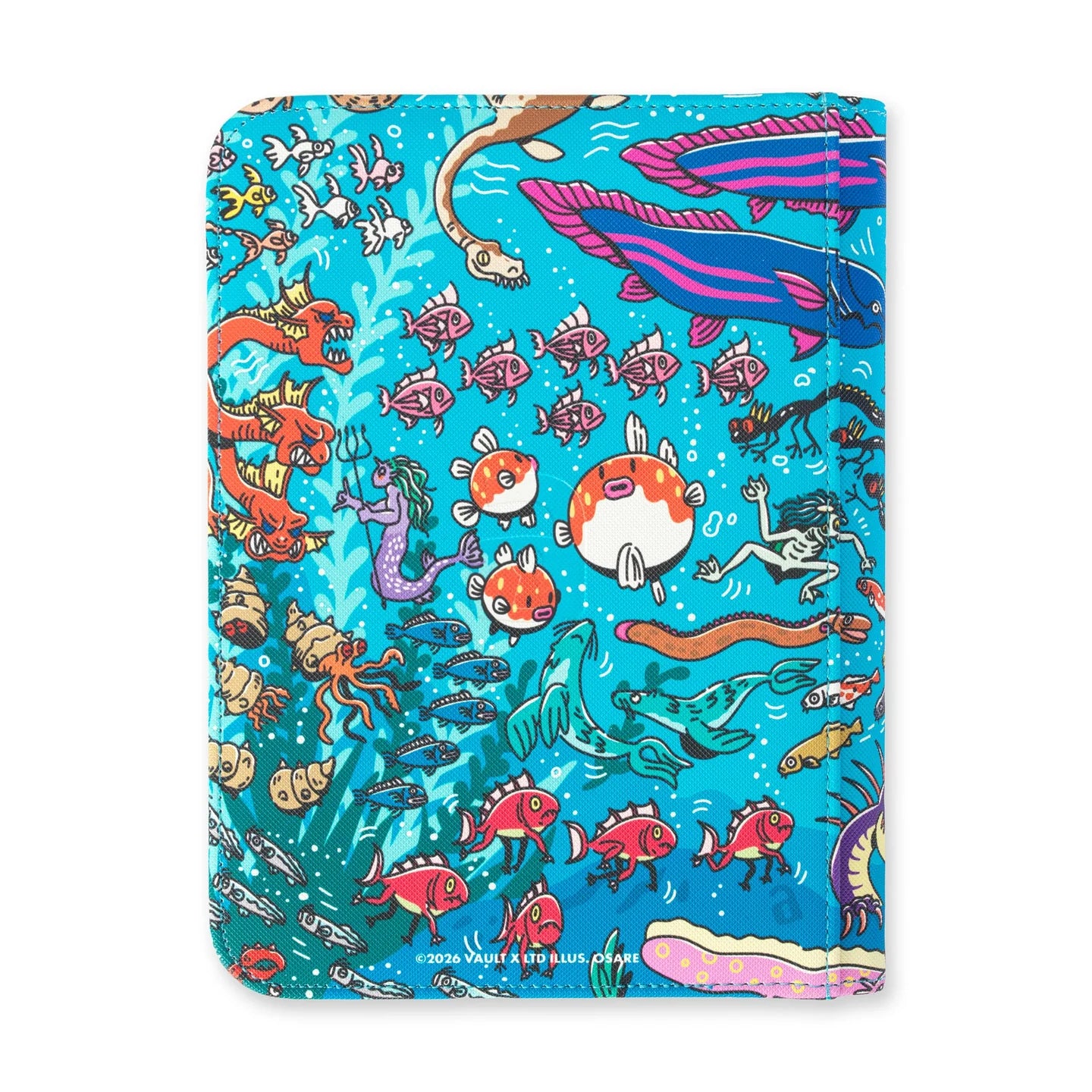 VaultX: 4 Pocket Premium Zip Binder Water - Osare