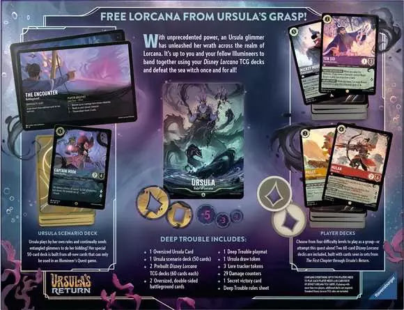 Disney Lorcana TCG: Ursula's Return - Deep Trouble Illumineers Quest - Gift Set
