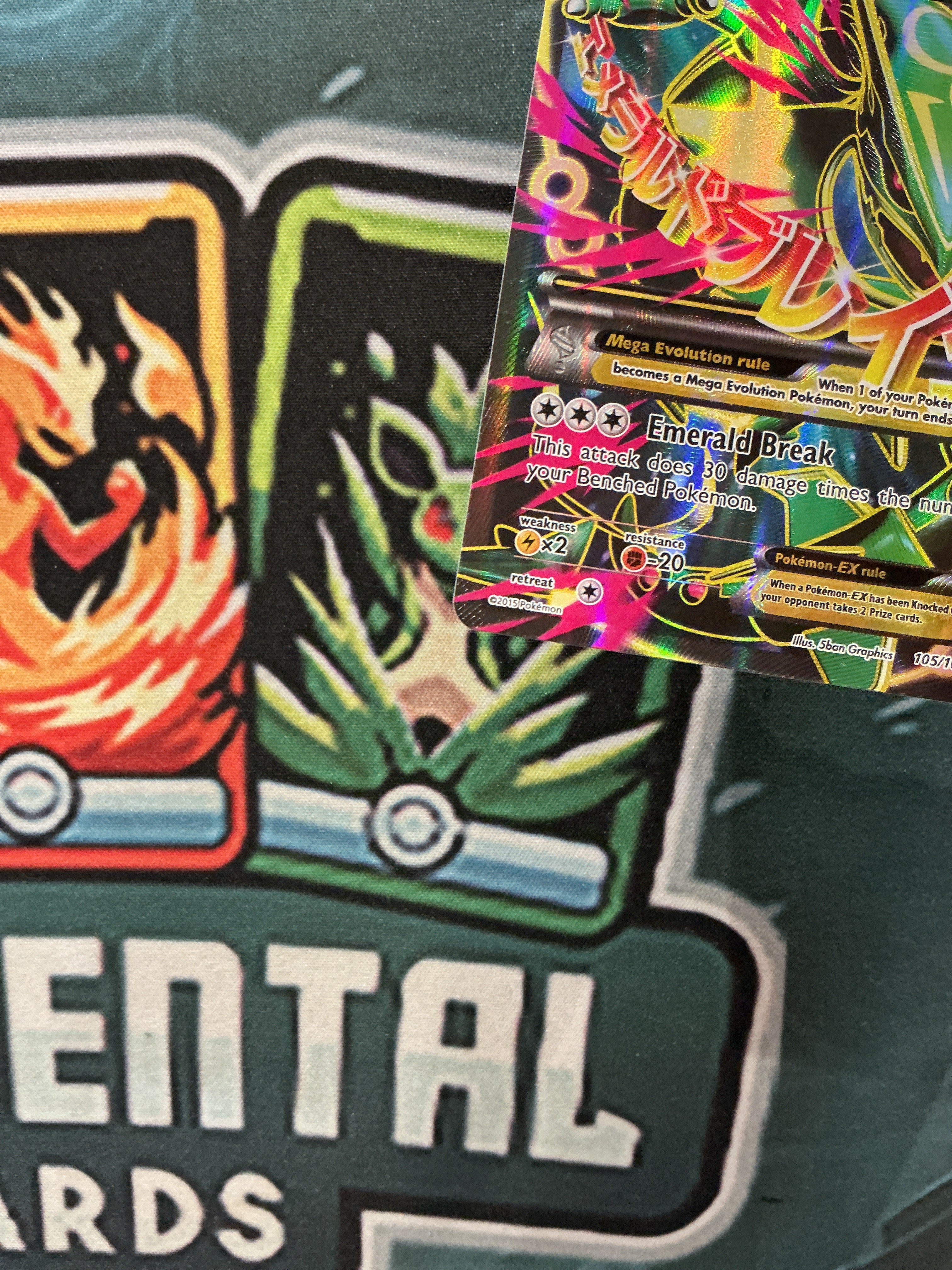 Mega M Rayquaza ex Full Art XY Roaring Skies 105/108 LP