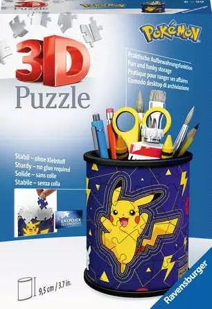 Ravensburger: Pokémon Pencil Holder 54pc – 3D Puzzle Organiser