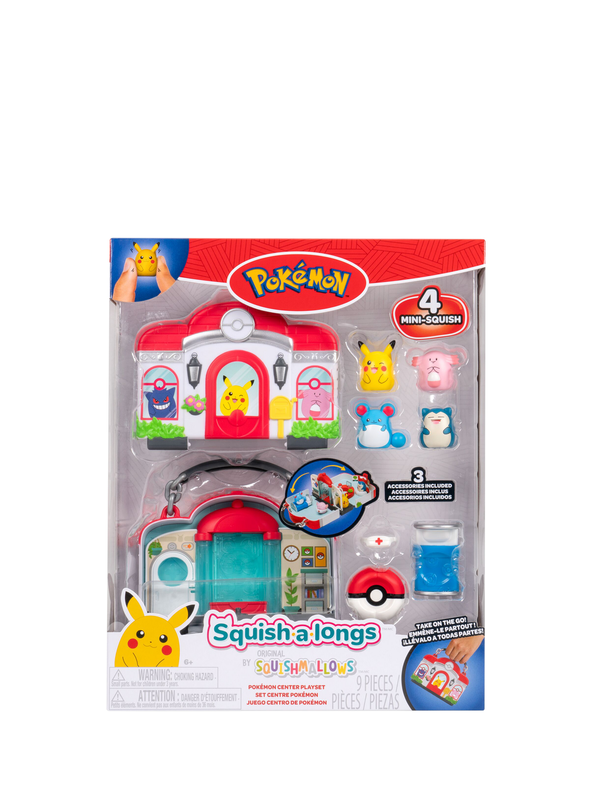 Squish-a-longs Pokemon Center Medium Playset
