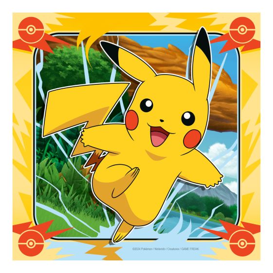 Ravensburger: Pokémon 49-Piece Jigsaw Puzzle 3-Pack – Pikachu, Charizard & Eevee