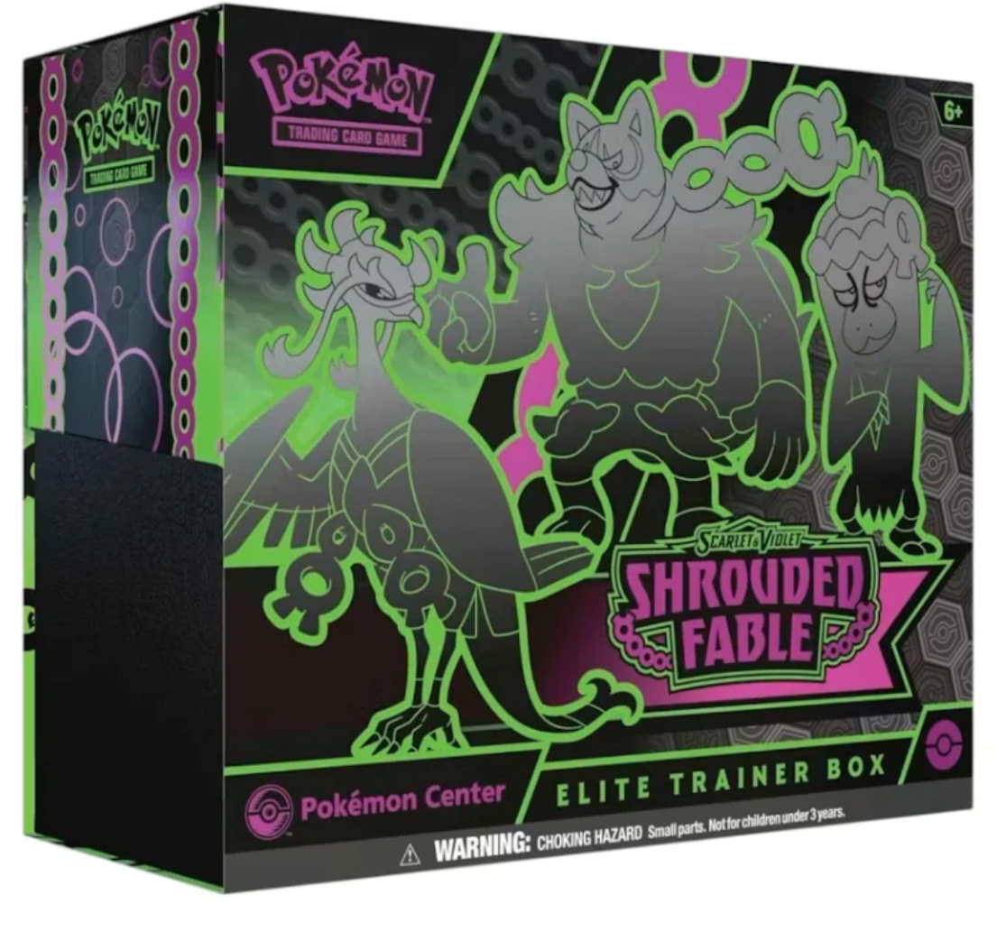 Pokemon: Shrouded Fable Pokemon Center Elite Trainer Box with Grail Guard Acrylic Case (ETB)