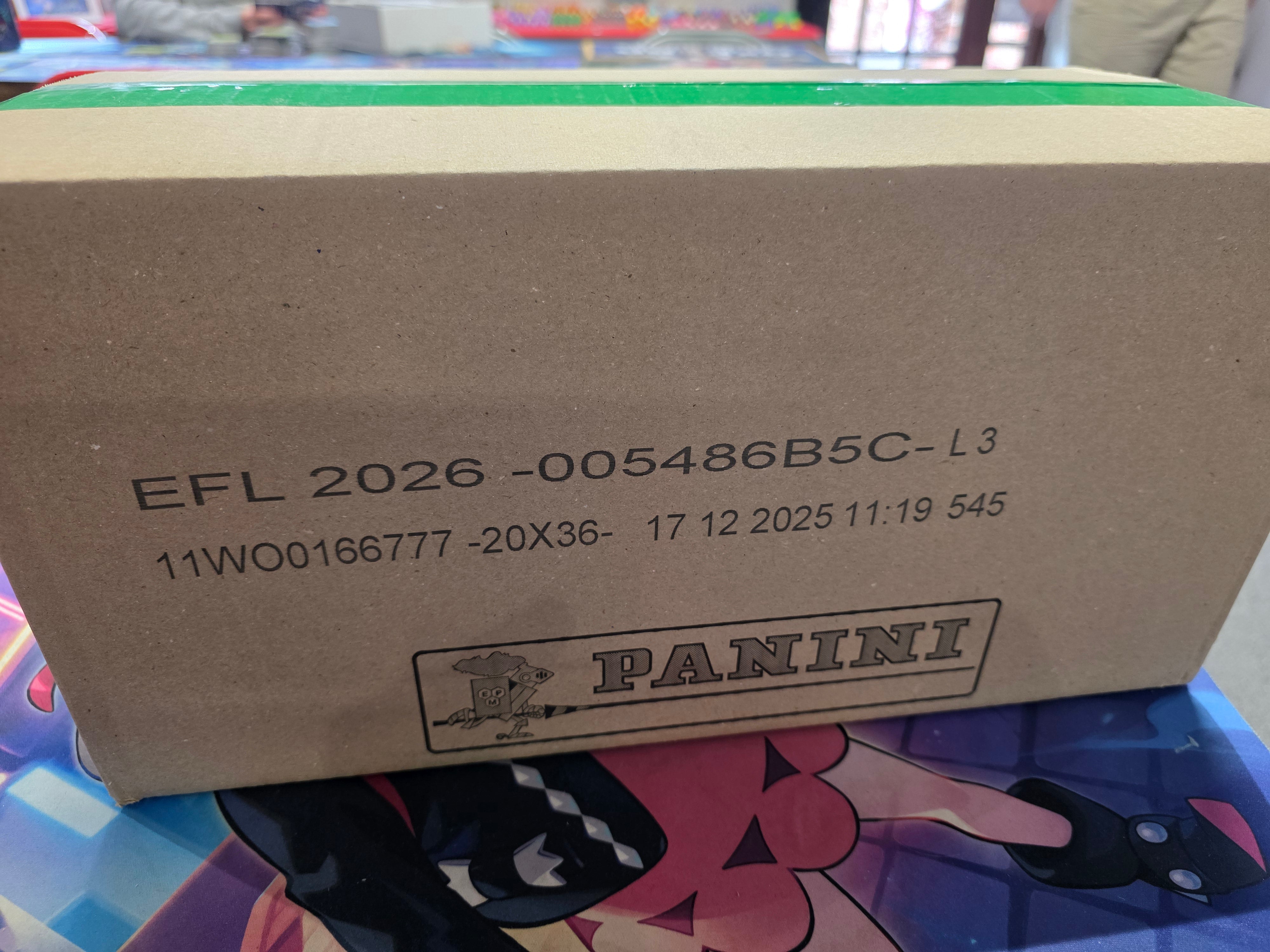 Panini: EFL Official Sticker Collection 2025/26 - Sealed Case (20 Boxes of 36 Packs)