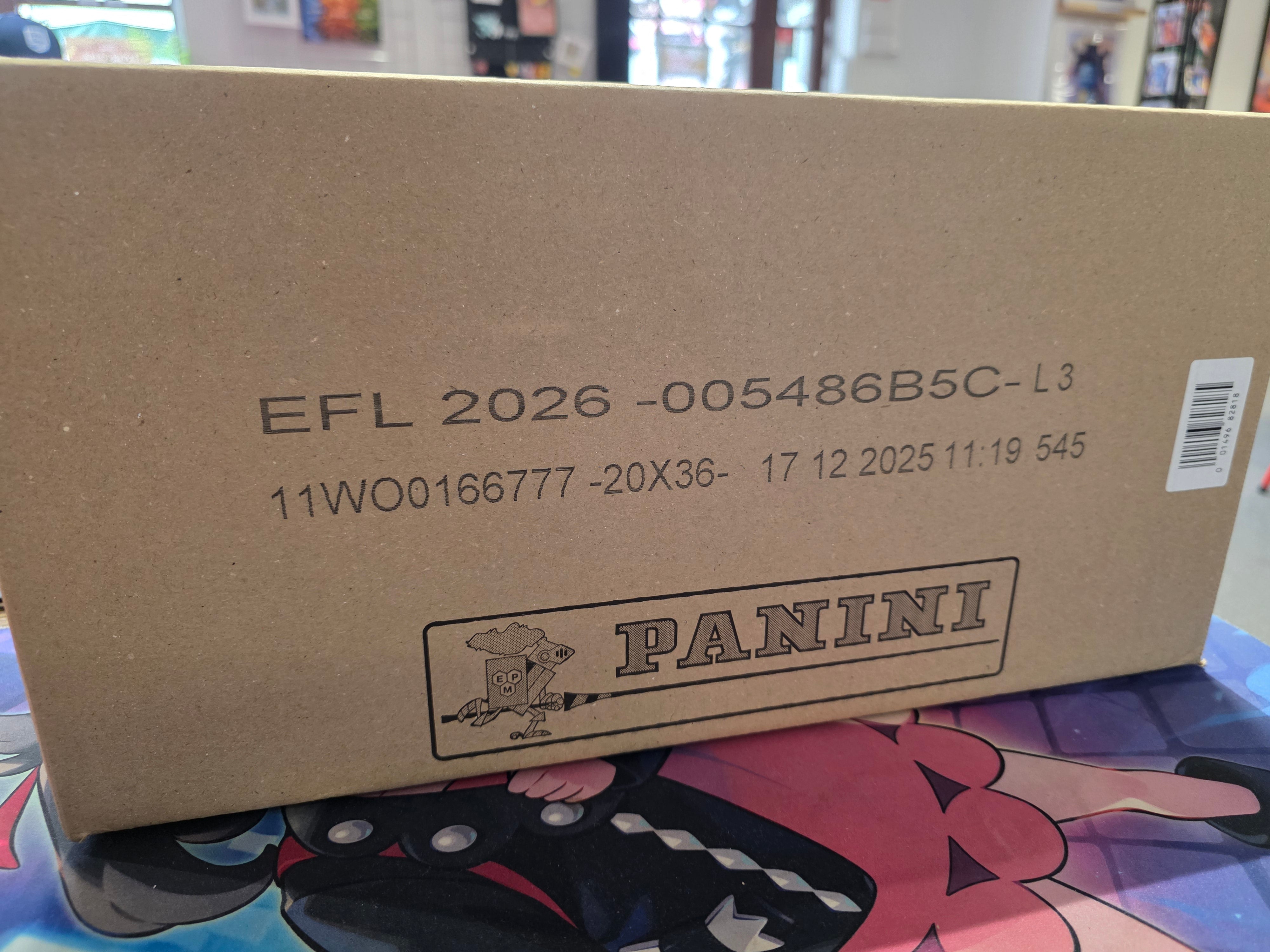 Panini: EFL Official Sticker Collection 2025/26 - Sealed Case (20 Boxes of 36 Packs)