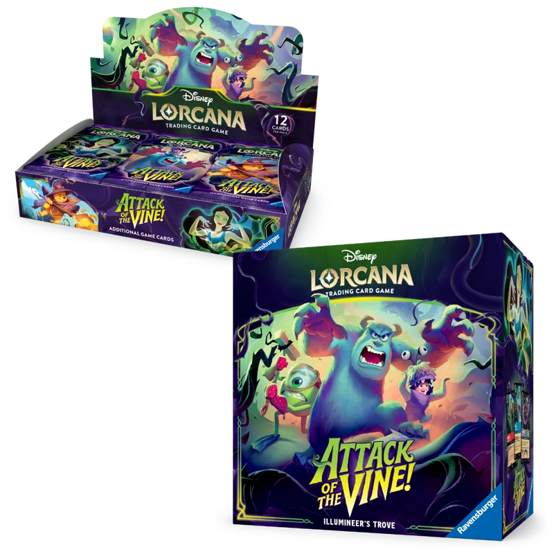 Disney Lorcana: Attack Of The Vine! Booster Box & Trove Bundle **Pre Order for Pre Release**