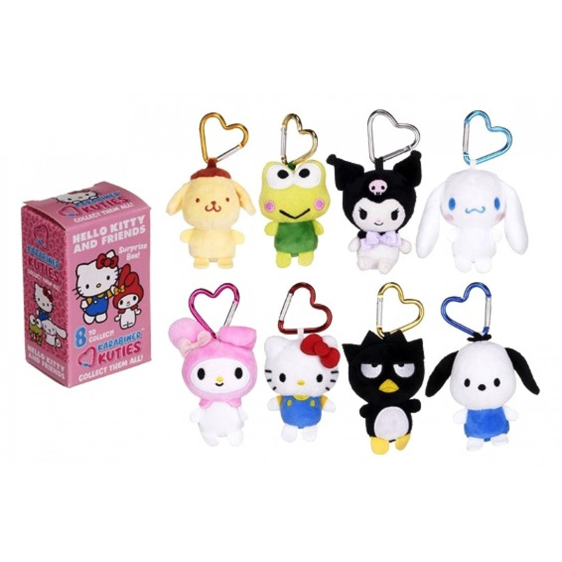Hello Kitty & Friends: 10cm Karabiner Kuties Plush Bag Clip Blind Box