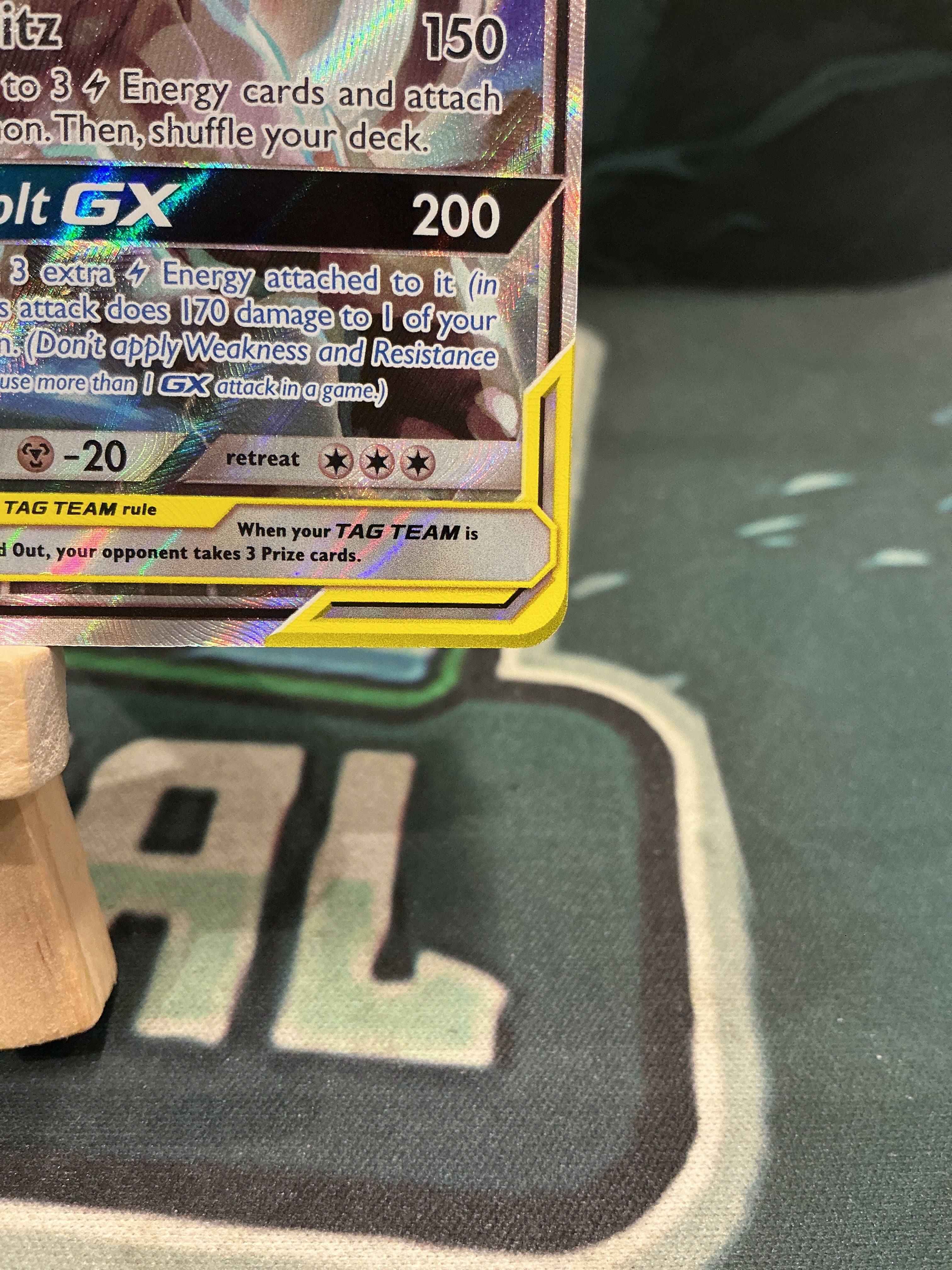 Pikachu & Zekrom GX Full Art Promo Tag Team Sun and Moon SM168 LP