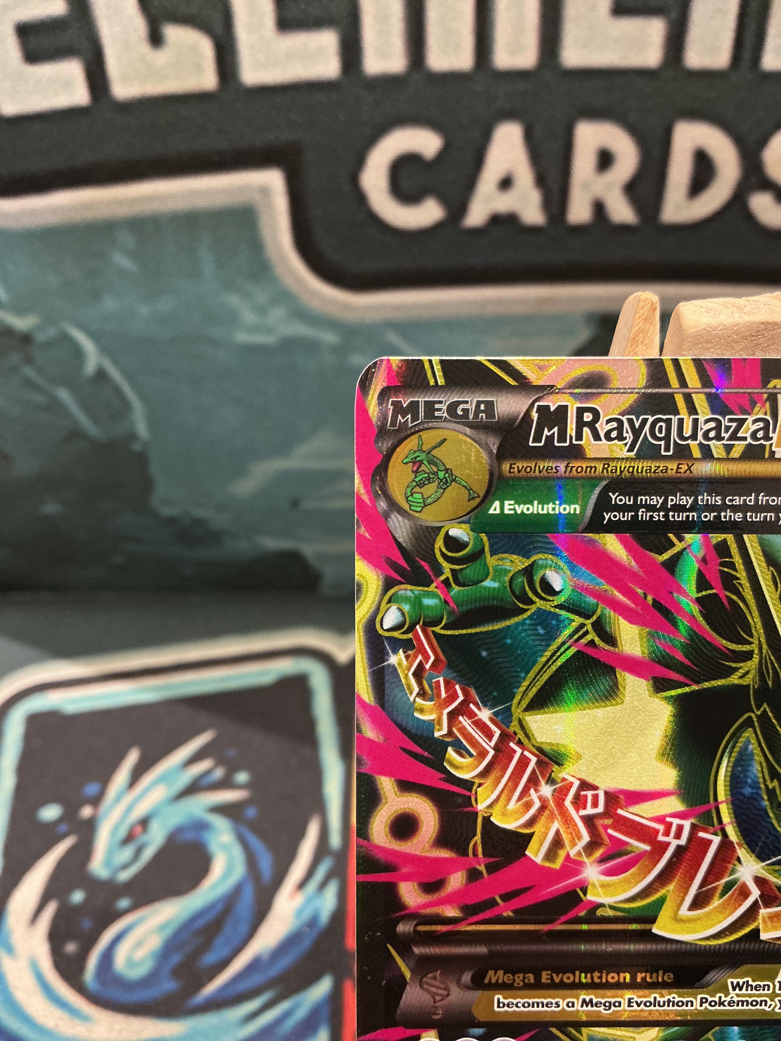 Mega M Rayquaza ex Full Art XY Roaring Skies 105/108 LP