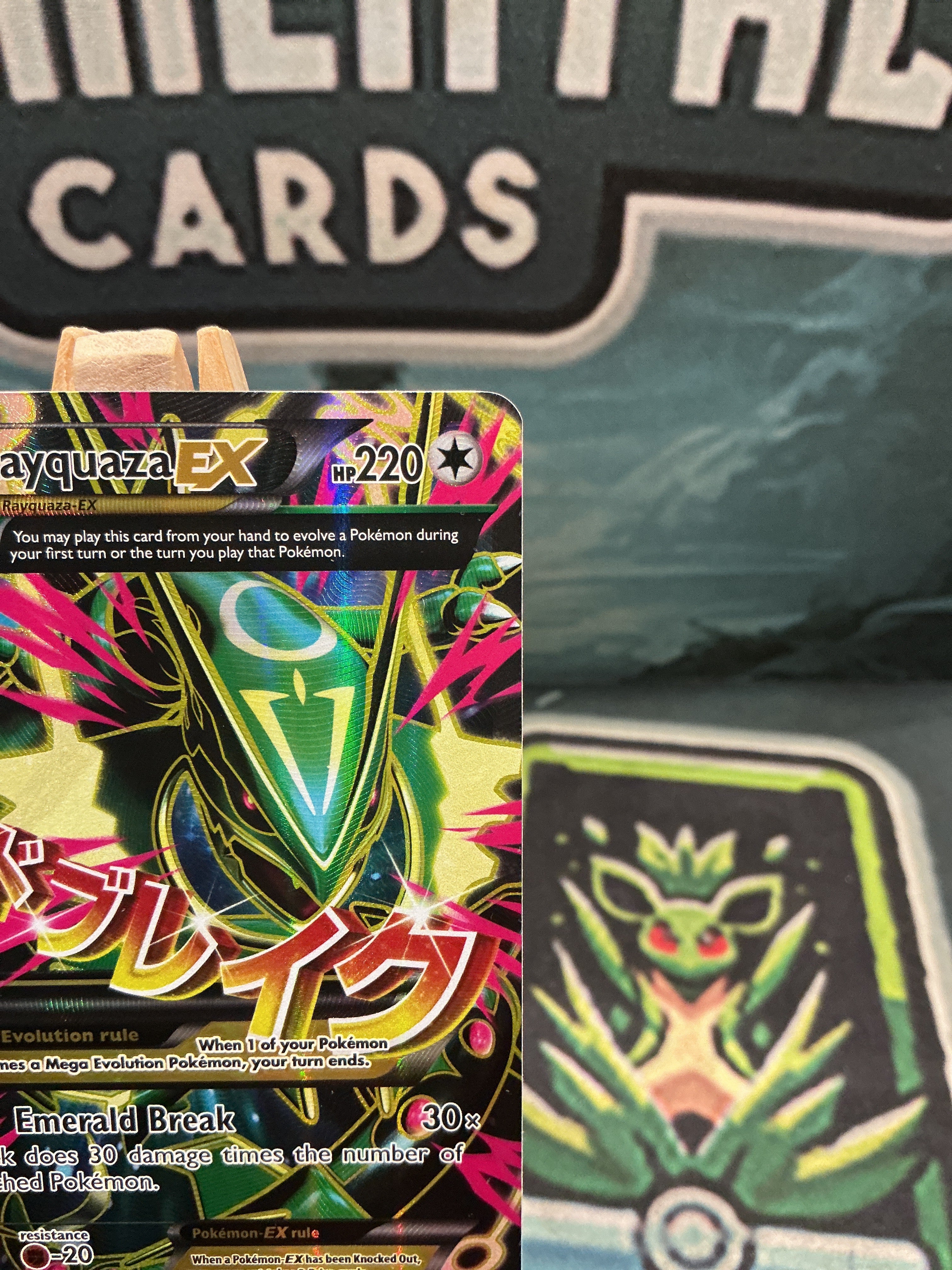 Mega M Rayquaza ex Full Art XY Roaring Skies 105/108 LP