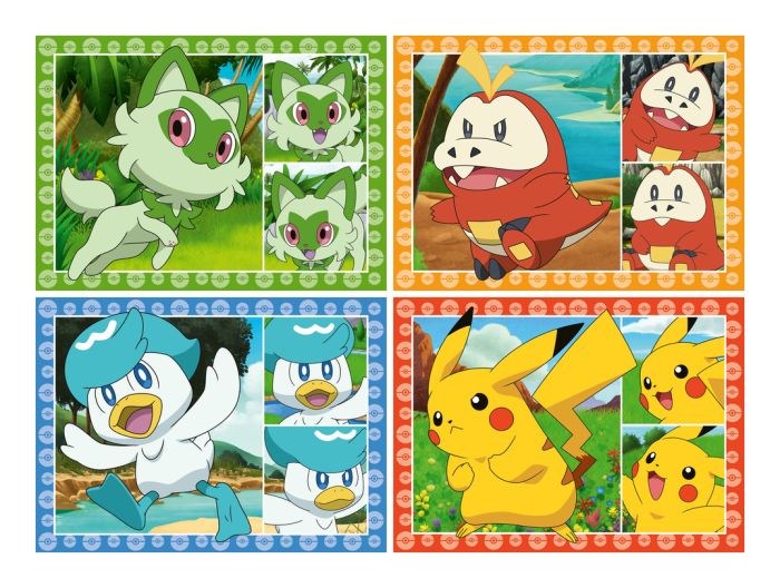 Pokemon: Speedy Puzzle Pokemon 4x35 Piece Jigsaw Puzzles