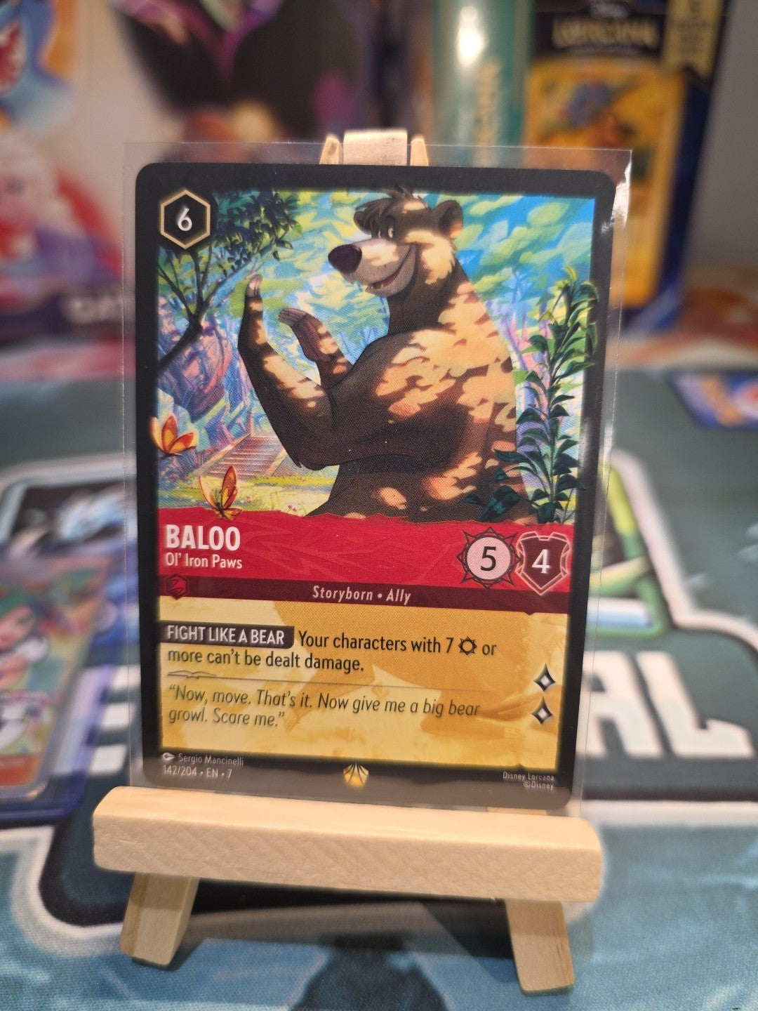 Disney Lorcana - Baloo Ol' Iron Paws Legendary 142/204 Archazia's Island