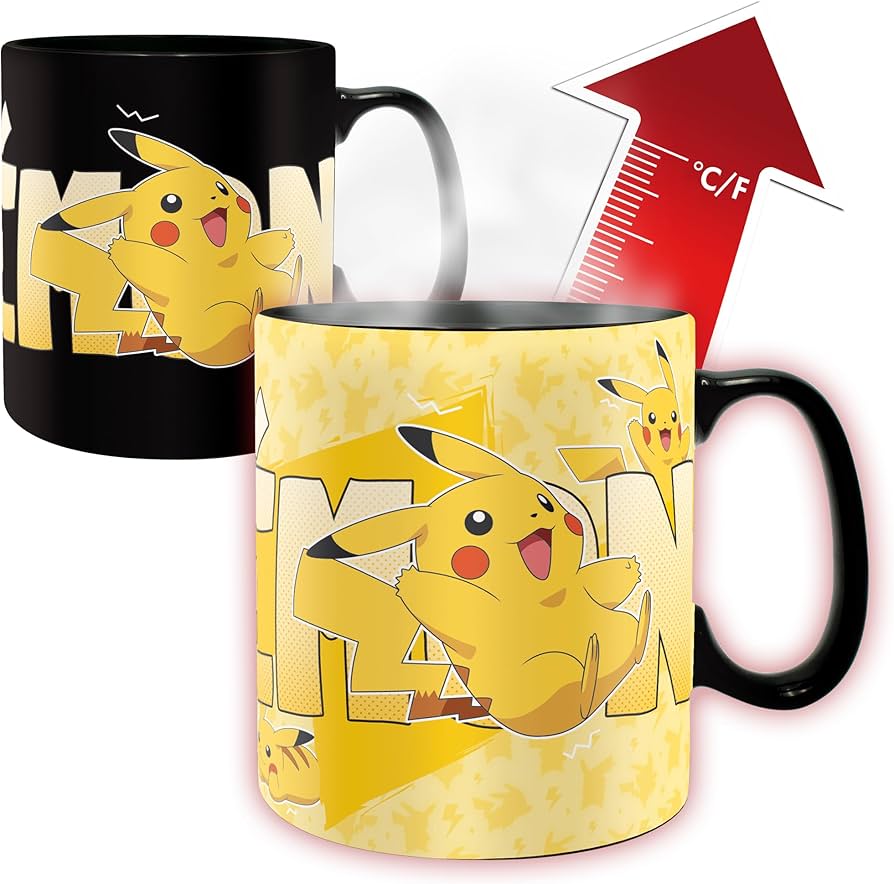 Pokemon: Gift Set – Charizard Glass, Pikachu Heat Change Mug & Notebook