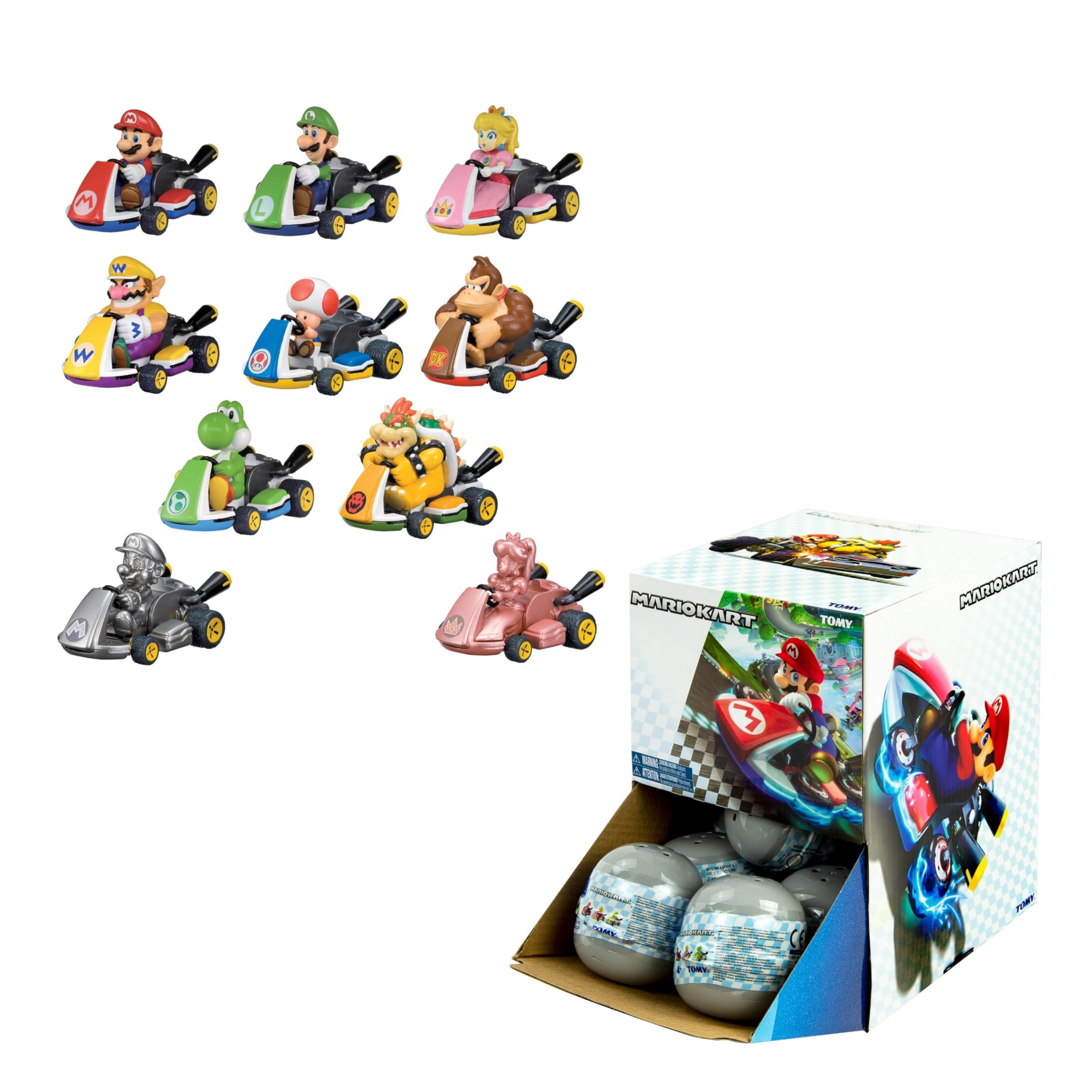 Tomy: Mario Kart Pull Back Toy Mystery Ball