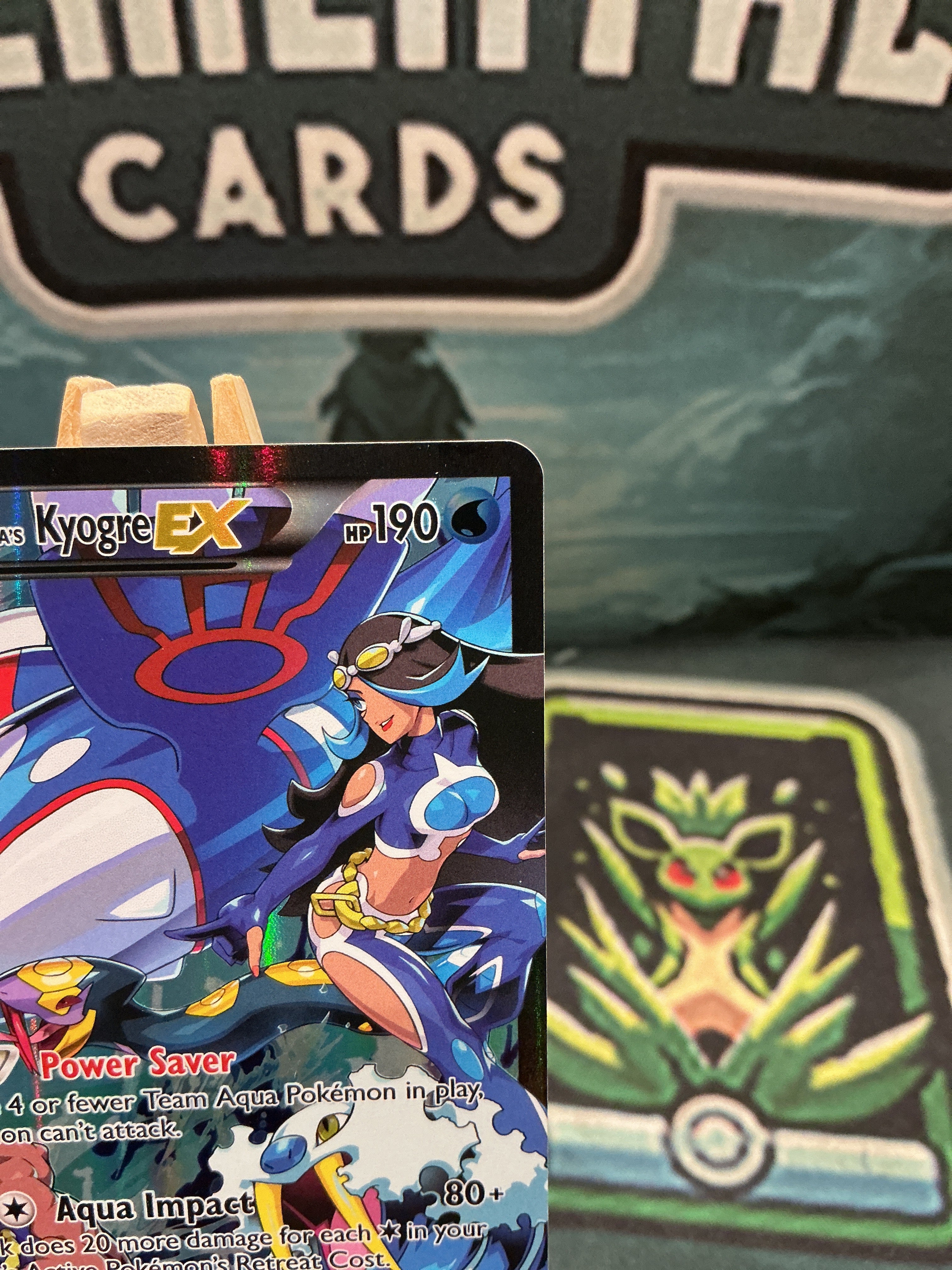 Team Aqua’s Kyogre EX Ultra Rare XY Double Crisis 6/34 LP