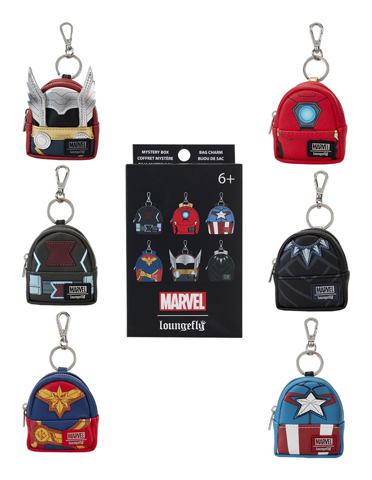 Loungefly: Marvel Avengers Mystery Bag Charms