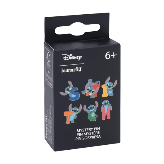 Loungefly: Stitch Letters and Poses Blind Box Enamel Pins