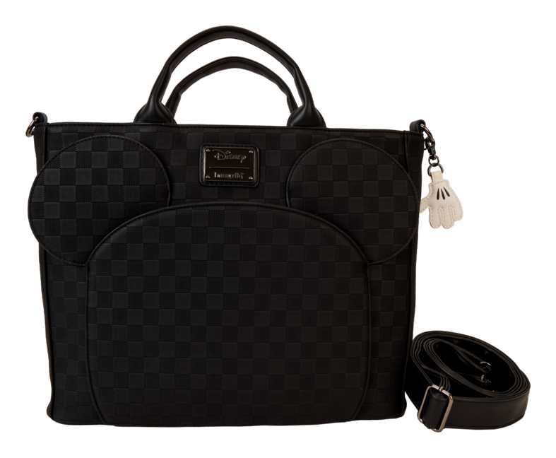 Loungefly: Mickey Mouse Black Evergreen Convertible Tote Bag / Backpack
