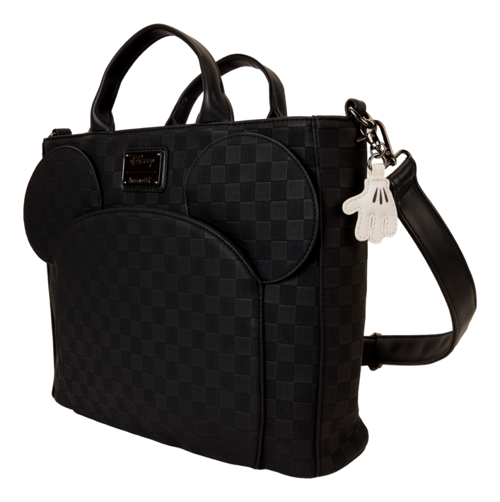 Loungefly: Mickey Mouse Black Evergreen Convertible Tote Bag / Backpack