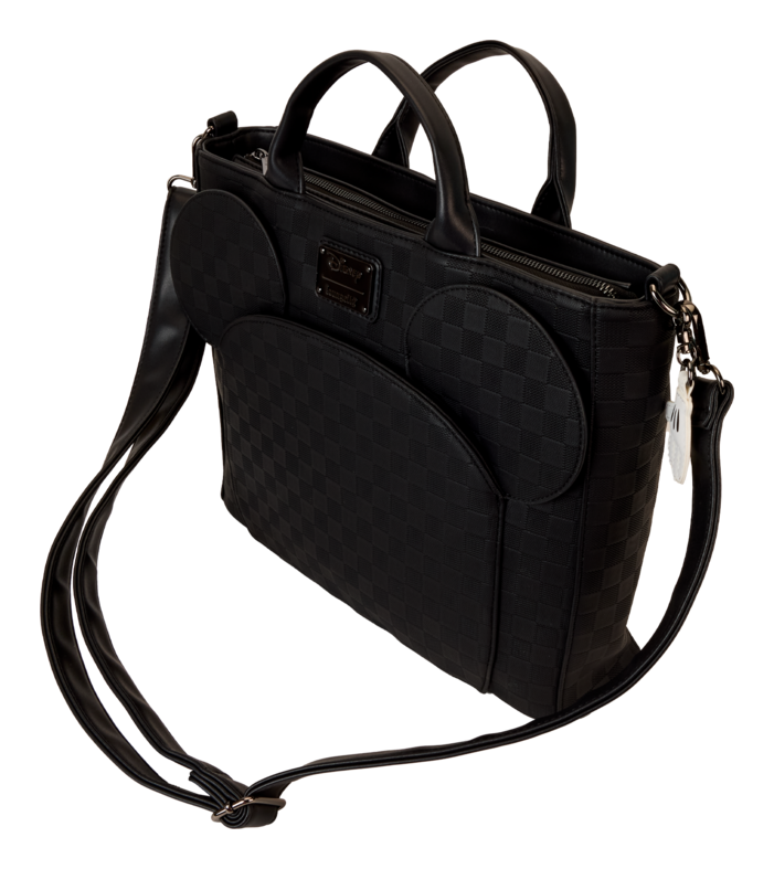 Loungefly: Mickey Mouse Black Evergreen Convertible Tote Bag / Backpack
