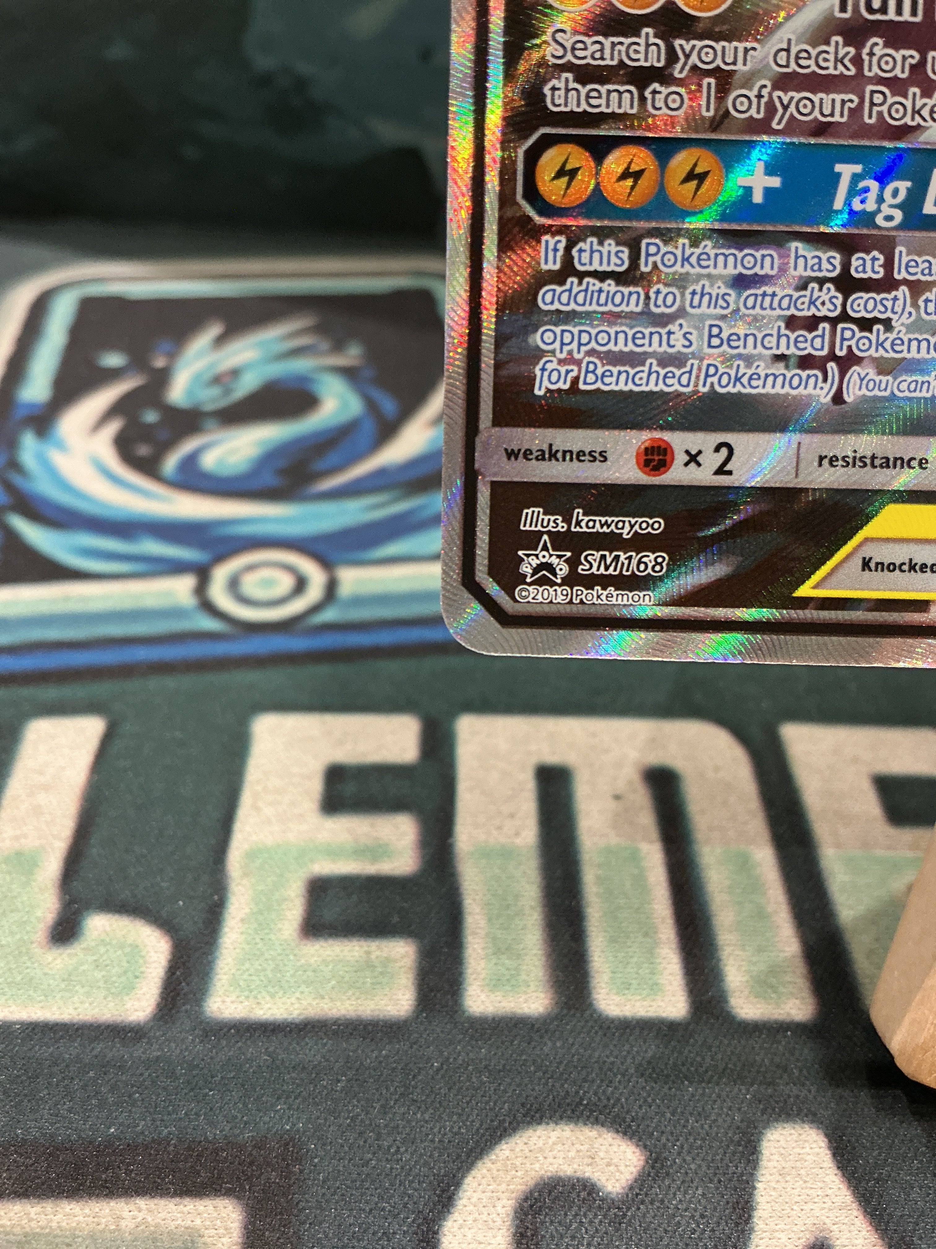Pikachu & Zekrom GX Full Art Promo Tag Team Sun and Moon SM168 LP
