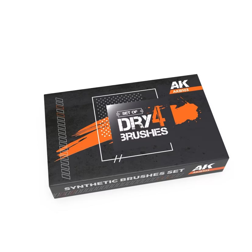 AK: Dry Brushes Set – Professional Model & Miniature Painting Tools