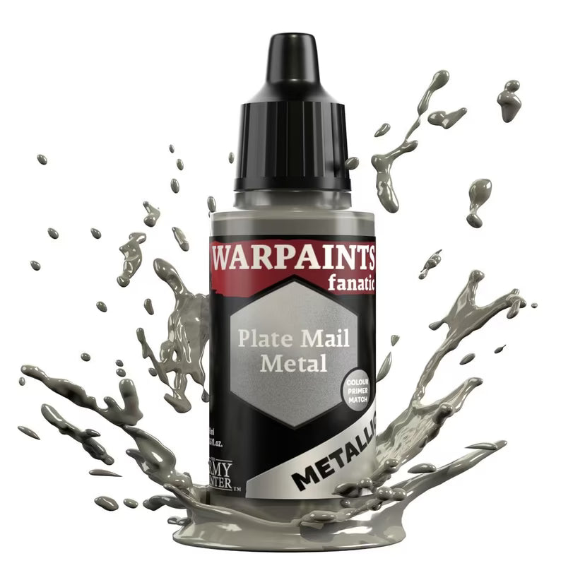 Warpaints Fanatic Metallic: Plate Mail Metal (18ml)