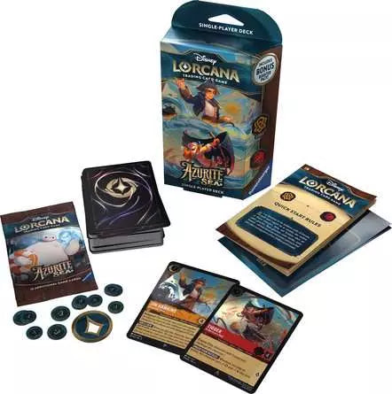 Disney Lorcana: Azurite Seas Starter Deck | 60-Card Ready-to-Play Deck