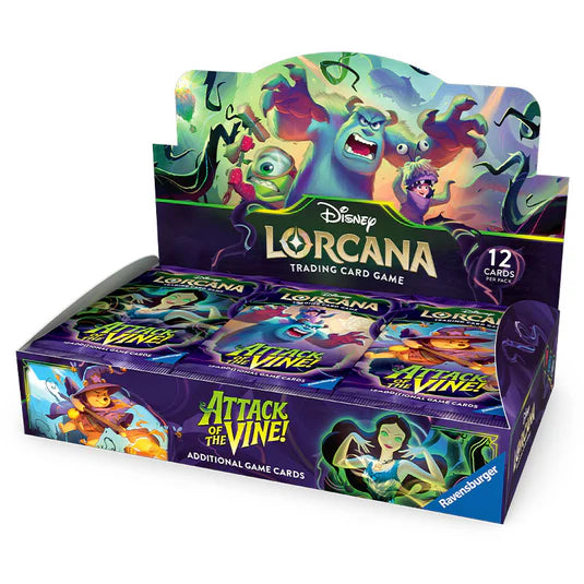 Disney Lorcana: Attack Of The Vine! Sealed Case (4 Booster Boxes) *Pre Order*