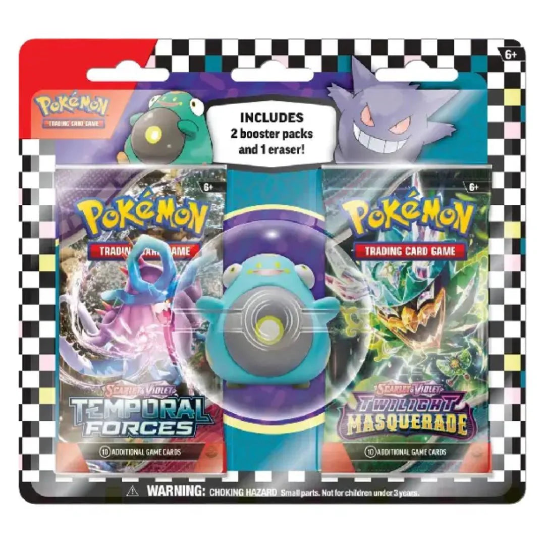 Pokémon: Back to School Eraser Blister – Gengar/ Bellibolt