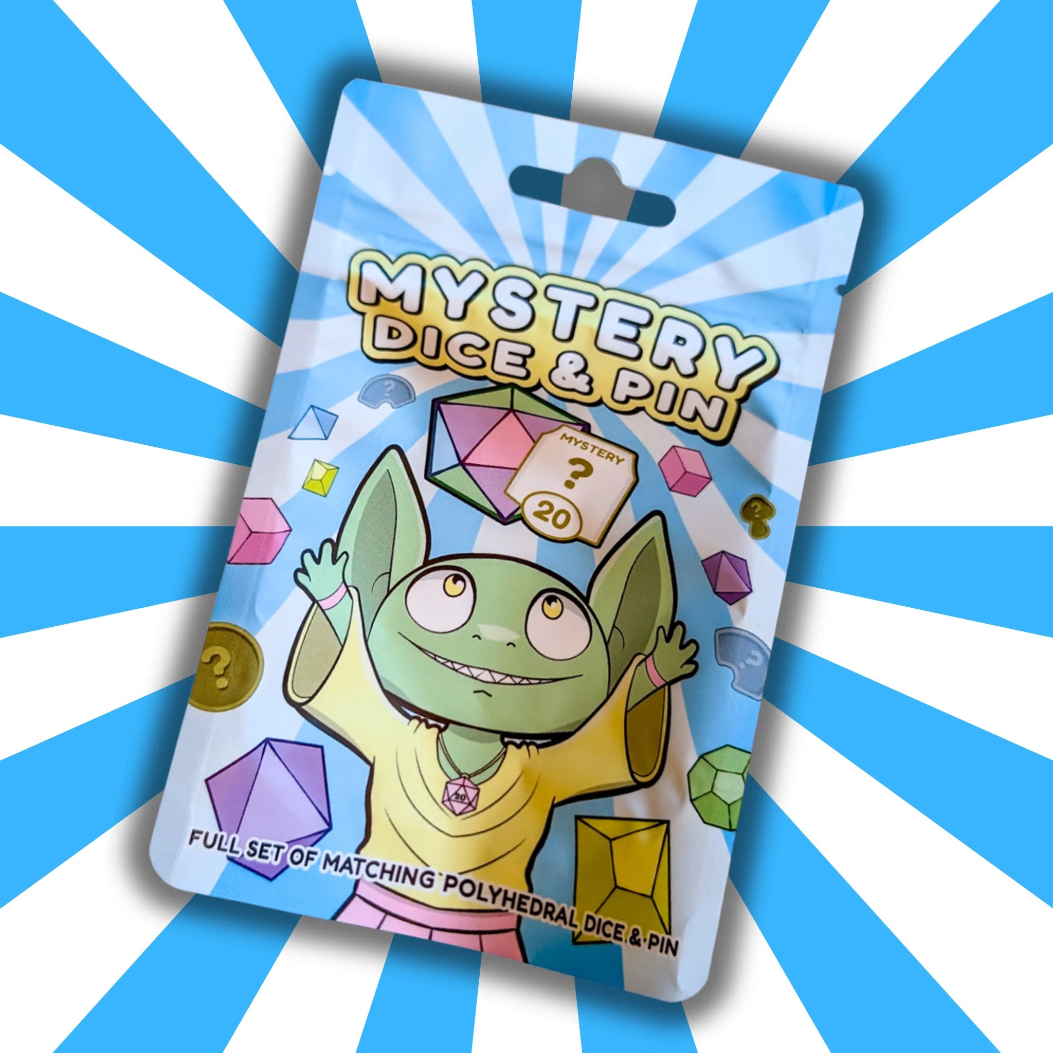 Mystery Dice Goblin: Mystery Dice & Pin Bag