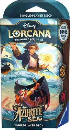 Disney Lorcana: Azurite Seas Starter Deck | 60-Card Ready-to-Play Deck