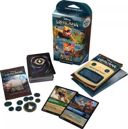 Disney Lorcana: Azurite Seas Starter Deck | 60-Card Ready-to-Play Deck