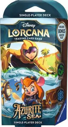 Disney Lorcana: Azurite Seas Starter Deck | 60-Card Ready-to-Play Deck