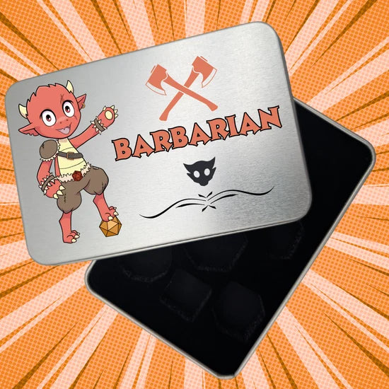 Mystery Dice Goblin: RPG Class Dice Tin - Barbarian