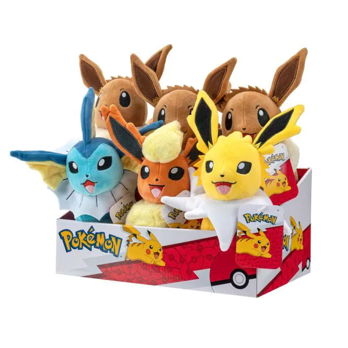 Eevee Evolutions 8" Plush Assortment | Official Pokémon Plush
