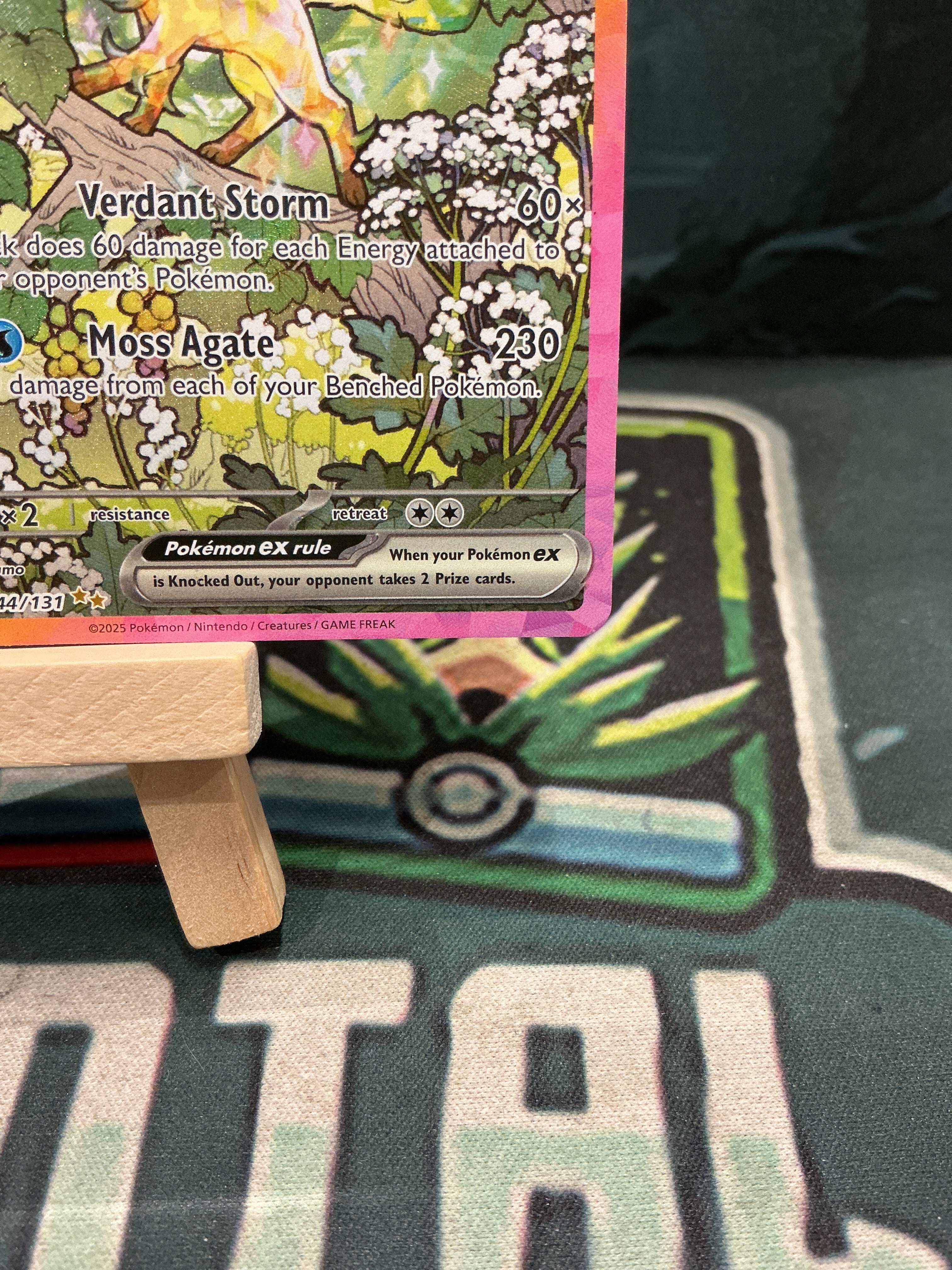 Leafeon EX SIR Prismatic Evolutions Scarlet and Violet 144/131 LP