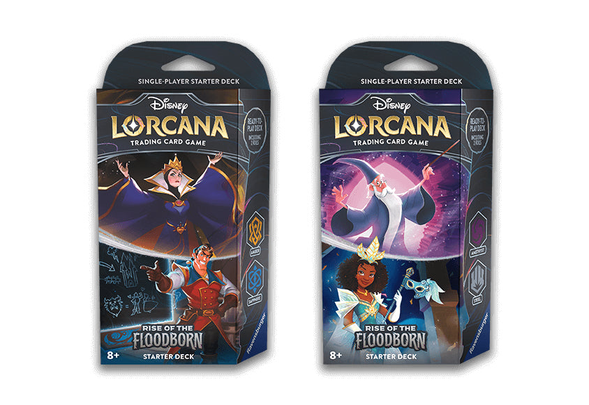 Disney Lorcana: Rise of the Floodborn Starter Deck | 60-Card Ready-to-Play Deck
