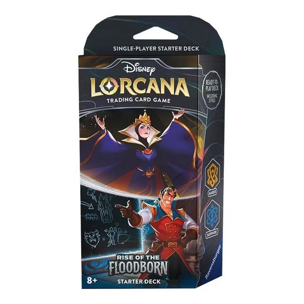 Disney Lorcana: Rise of the Floodborn Starter Deck | 60-Card Ready-to-Play Deck