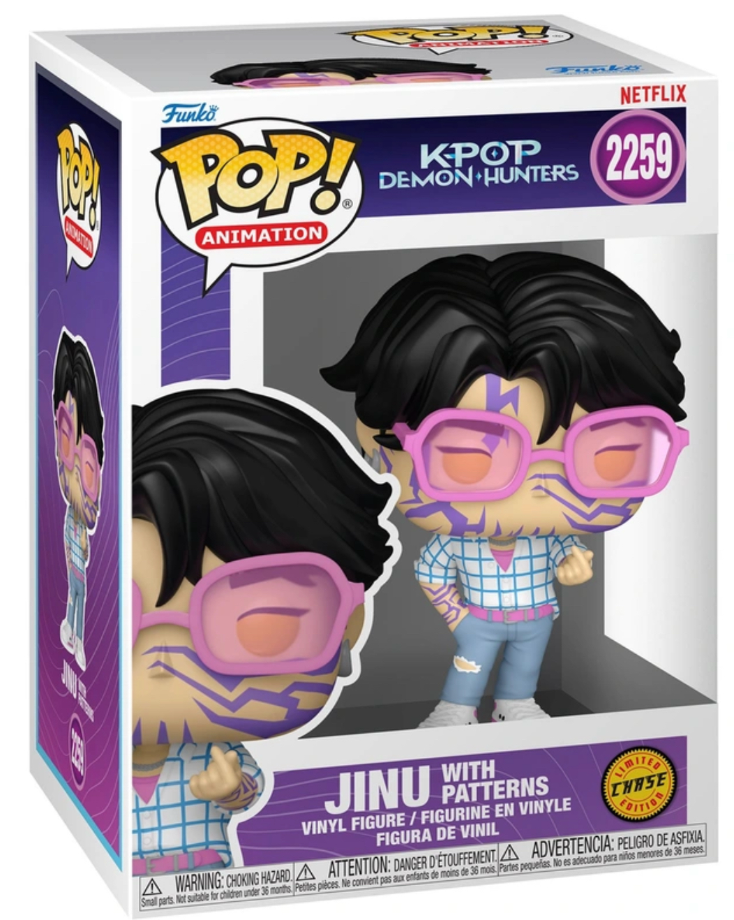 Funko POP! Animation 2259: Netflix KPop Demon Hunters Jinu with Patterns Chase Assortment