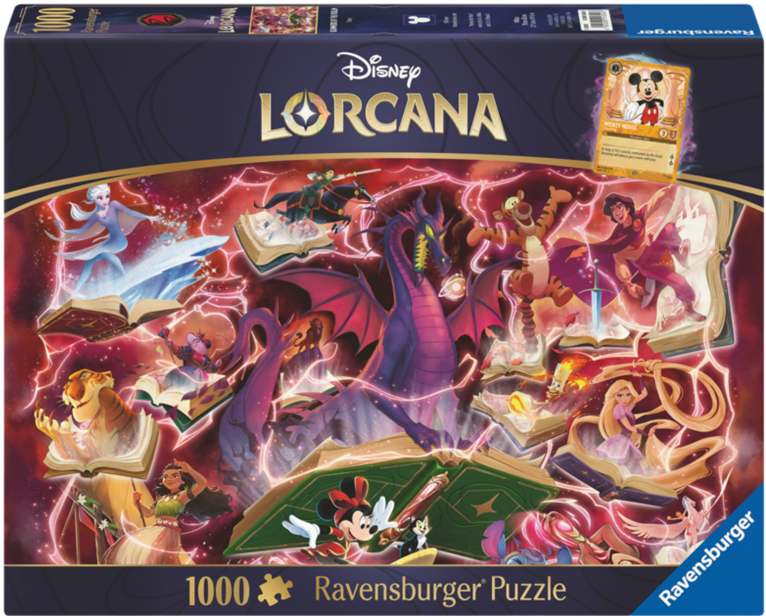 Ravensburger Disney Lorcana Glimmers of the Realm: Ruby 1000 Piece Puzzle