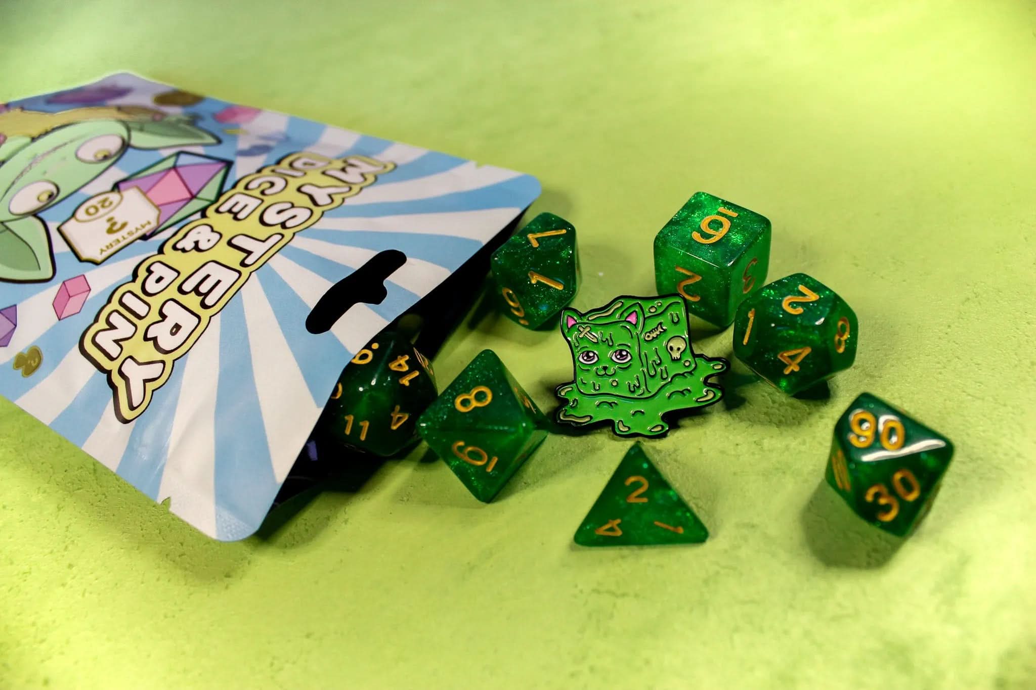 Mystery Dice Goblin: Mystery Dice & Pin Bag