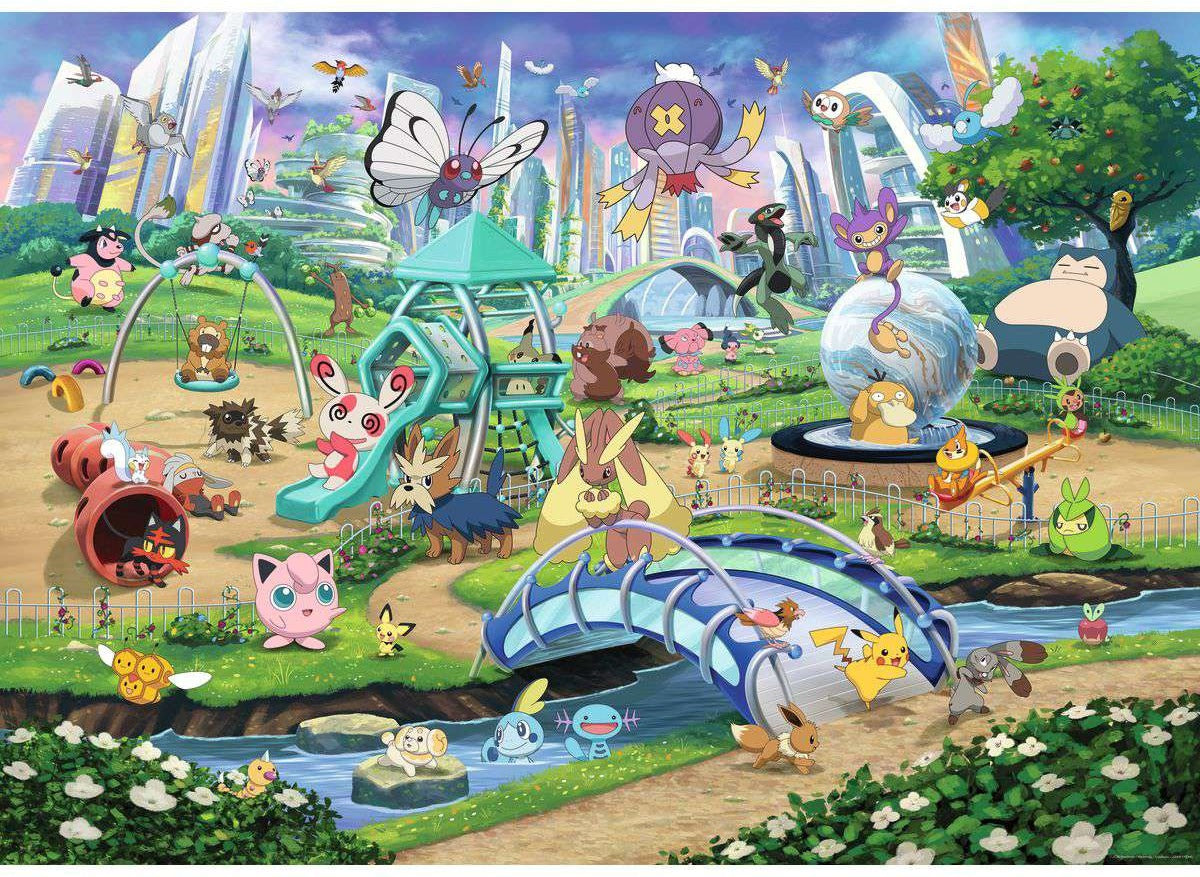 Pokemon Collectors Eevee & Park 1000 Piece Jigsaw Puzzle