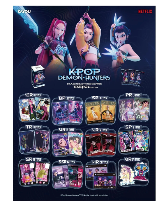 K-POP Demon Hunters: Collectible Trading Cards - Energy Edition Series 1-A Blister Booster Pack