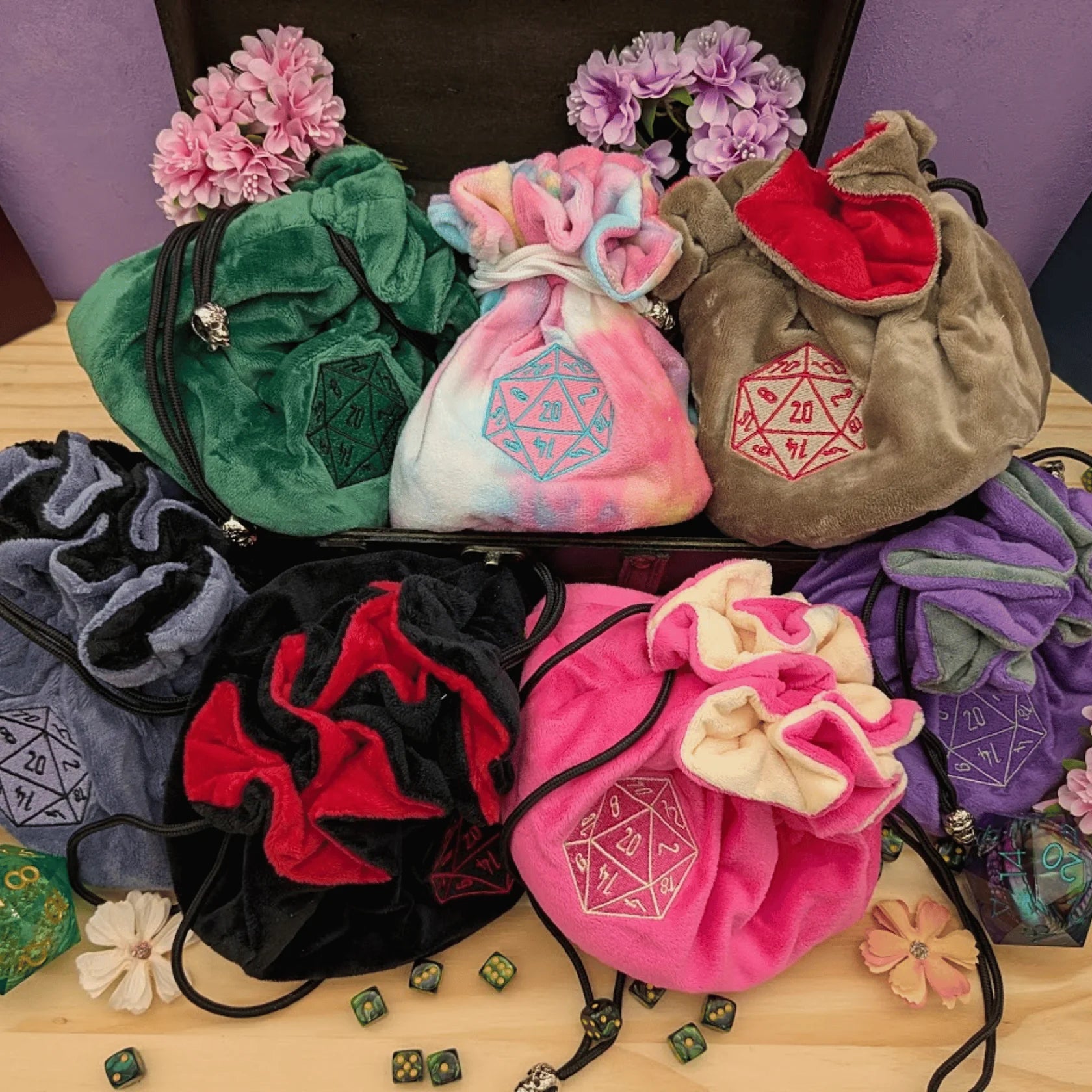 Mystery Dice Goblin: Large Dice Sack - Green