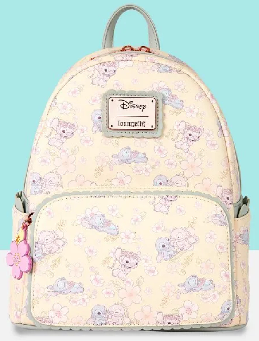 Loungefly: Disney Cute Stitch Cherry Blossom Mini Backpack