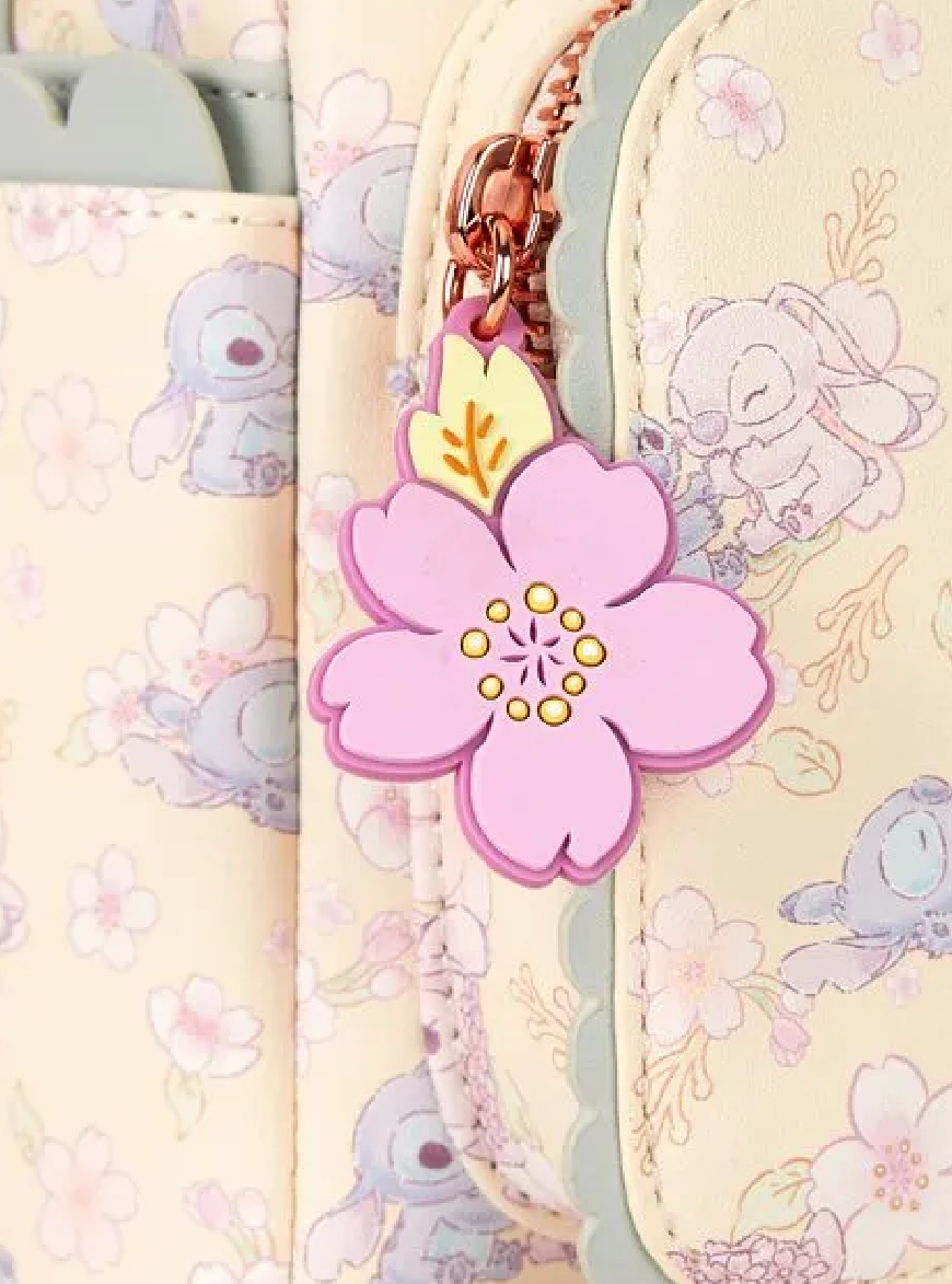 Loungefly: Disney Cute Stitch Cherry Blossom Mini Backpack