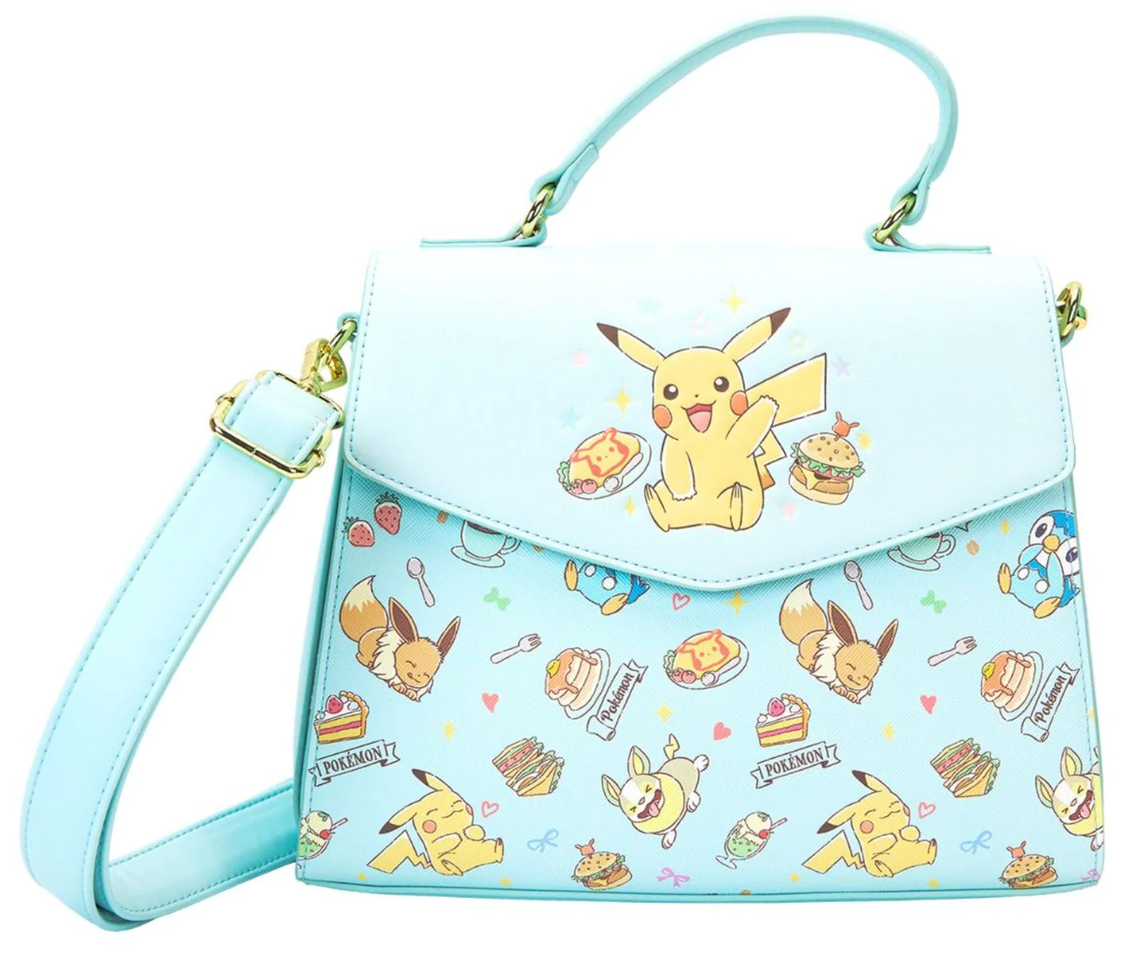 Loungefly: Pokémon Cafe Crossbody Bag with Pikachu and Eevee