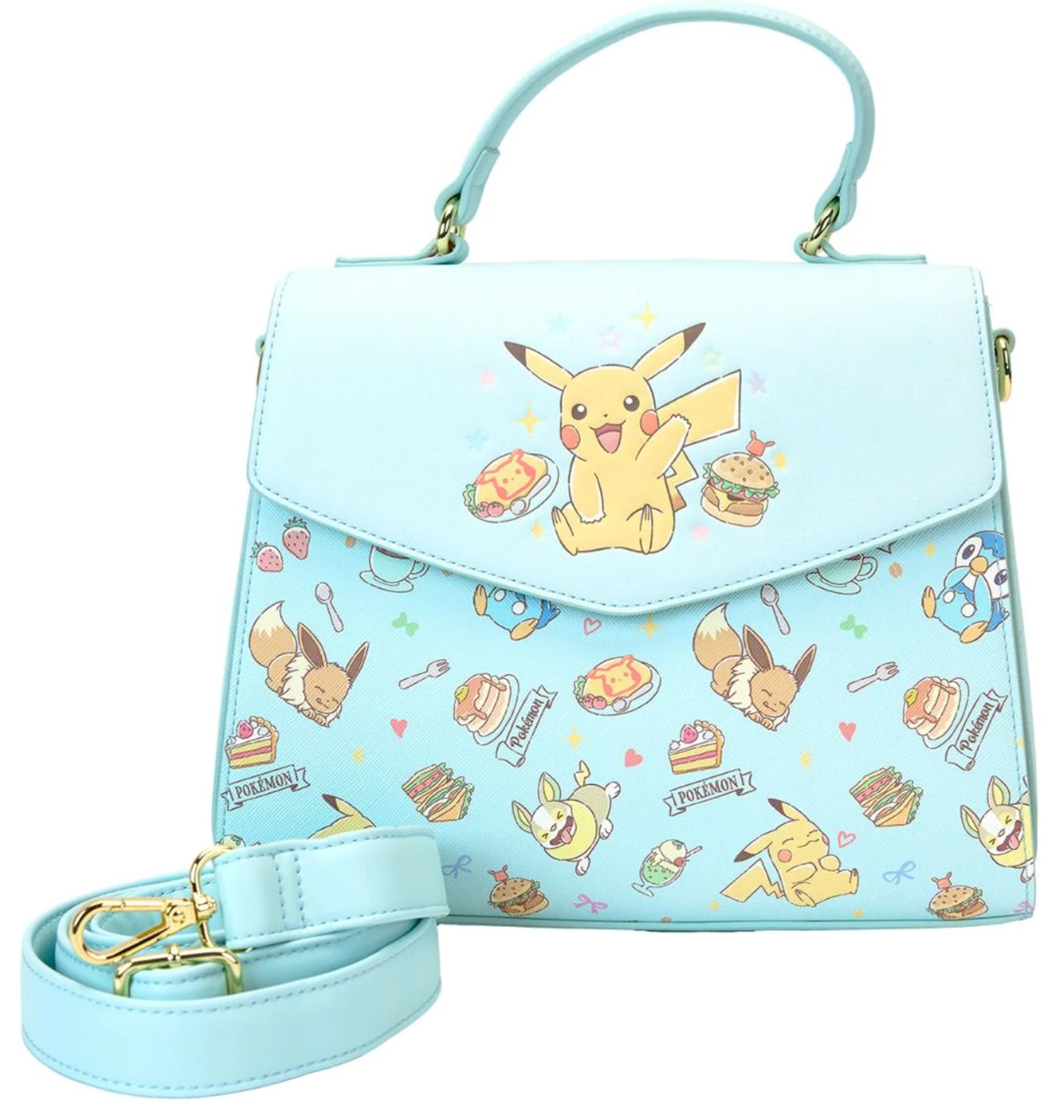 Loungefly: Pokémon Cafe Crossbody Bag with Pikachu and Eevee