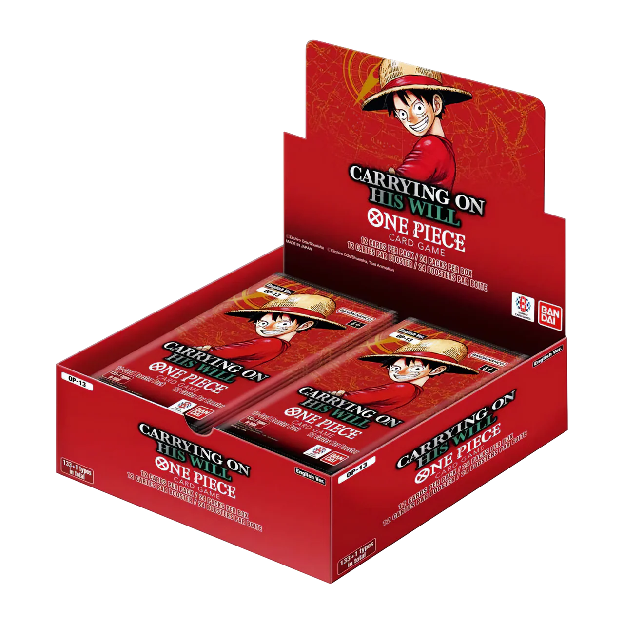 One Piece: OP13 Carrying On His Will Booster Box (24 packs)
